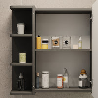 Vicco Armadietto a specchio per il bagno Antracite 62 x 64 cm