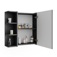 Vicco Armadietto a specchio per il bagno Antracite 62 x 64 cm