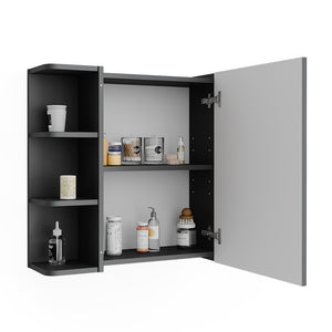 Vicco Armadietto a specchio per il bagno Antracite 62 x 64 cm