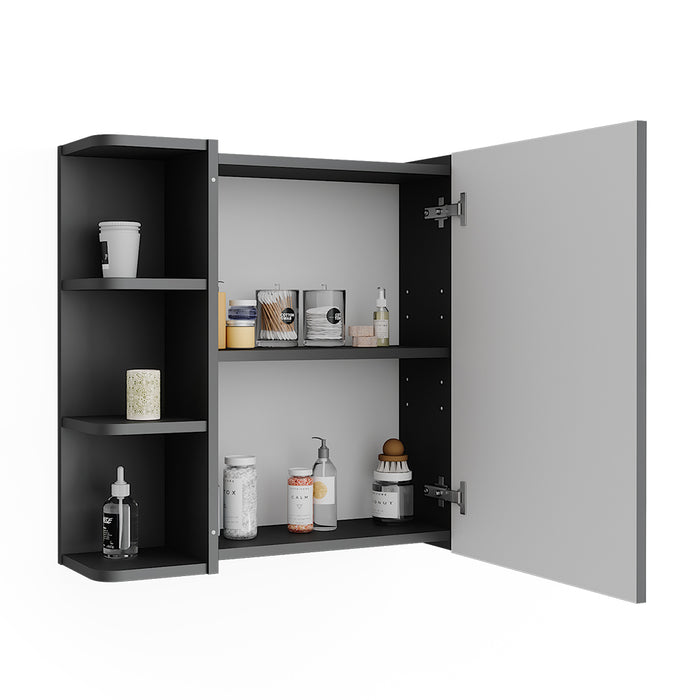 Vicco Armadietto a specchio per il bagno Antracite 62 x 64 cm