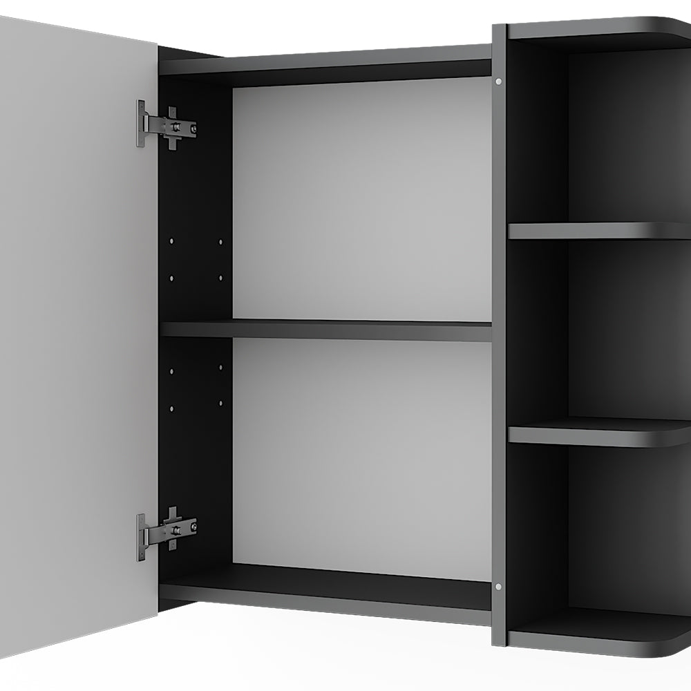 Vicco Armadietto a specchio per il bagno Antracite 62 x 64 cm