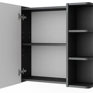 Vicco Armadietto a specchio per il bagno Antracite 62 x 64 cm