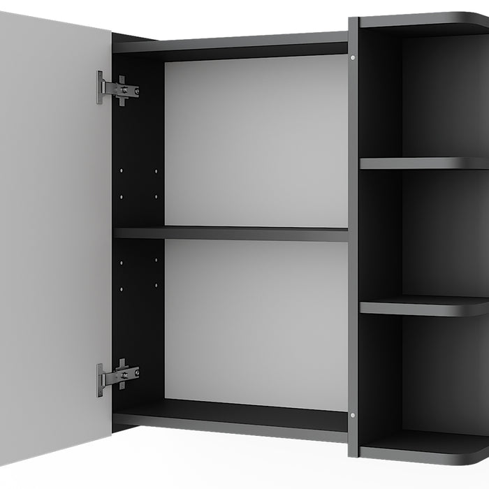 Vicco Armadietto a specchio per il bagno Antracite 62 x 64 cm