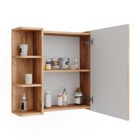 Vicco Mobile da bagno a specchio Quercia dorata 62 x 64 cm
