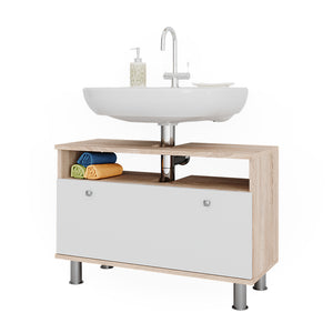 Vicco Mobiletto per lavabo Sonoma/Bianco 80.2 x 54 cm con cassetto