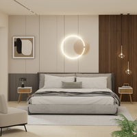 Vicco Comodino Bianco/bambù 40 x 47 cm Set di 2