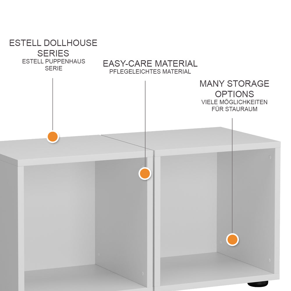 Vicco Scaffale per bambini Bianco 36.4 x 38.2 cm Set di 2