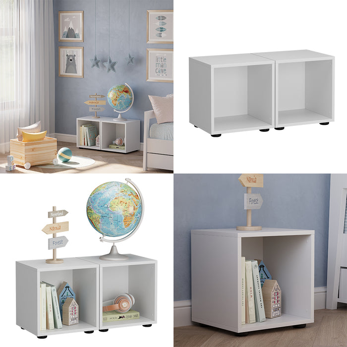 Vicco Scaffale per bambini Bianco 36.4 x 38.2 cm Set di 2