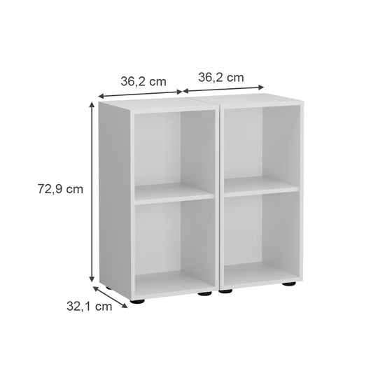 Vicco Scaffale per bambini Bianco 71 x 38.2 cm Set di 2