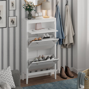 Vicco Mobile porta scarpe Bianco 60 x 115 cm