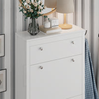 Vicco Armadio per le scarpe Bianco 60 x 153 cm , 3 scomparti