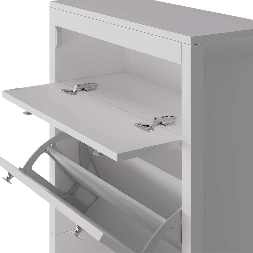 Vicco Armadio per le scarpe Bianco 60 x 153 cm , 3 scomparti