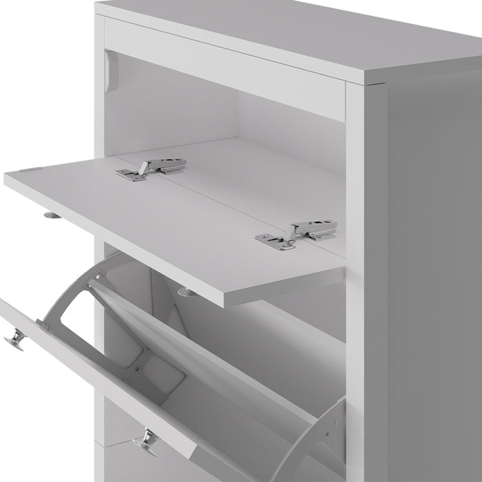 Vicco Armadio per le scarpe Bianco 60 x 153 cm , 3 scomparti