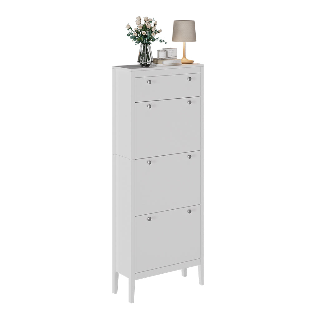 Vicco Armadio per le scarpe Bianco 60 x 153 cm , 3 scomparti