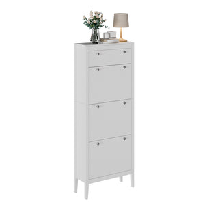 Vicco Armadio per le scarpe Bianco 60 x 153 cm , 3 scomparti