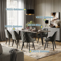 Vicco Lampada da tavolo Nero 23 x 46 cm