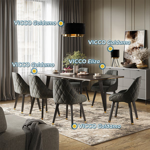 Vicco Lampada da tavolo Nero 23 x 46 cm