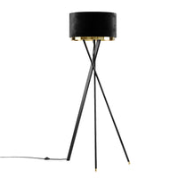 Lampada da terra Vicco nera, 50 x 154 cm