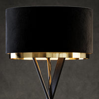 Lampada da terra Vicco nera, 50 x 154 cm