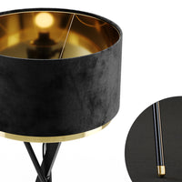 Lampada da terra Vicco nera, 50 x 154 cm