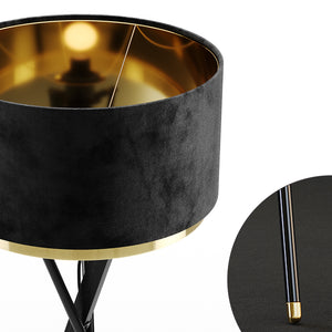 Lampada da terra Vicco nera, 50 x 154 cm