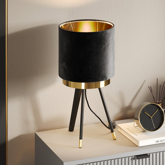 Vicco Lampada da tavolo Nero 23 x 46 cm