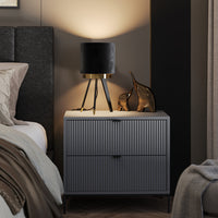 Vicco Lampada da tavolo Nero 23 x 46 cm