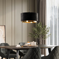 Vicco lampadario a sospensione Nero 45 x 25.7 cm