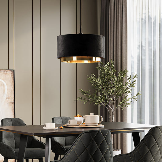 Vicco lampadario a sospensione Nero 45 x 25.7 cm