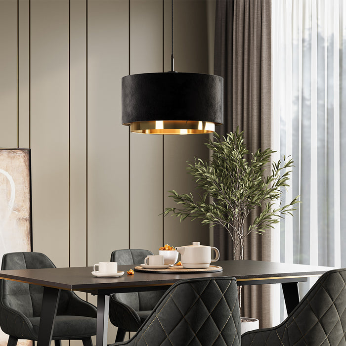 Vicco lampadario a sospensione Nero 45 x 25.7 cm