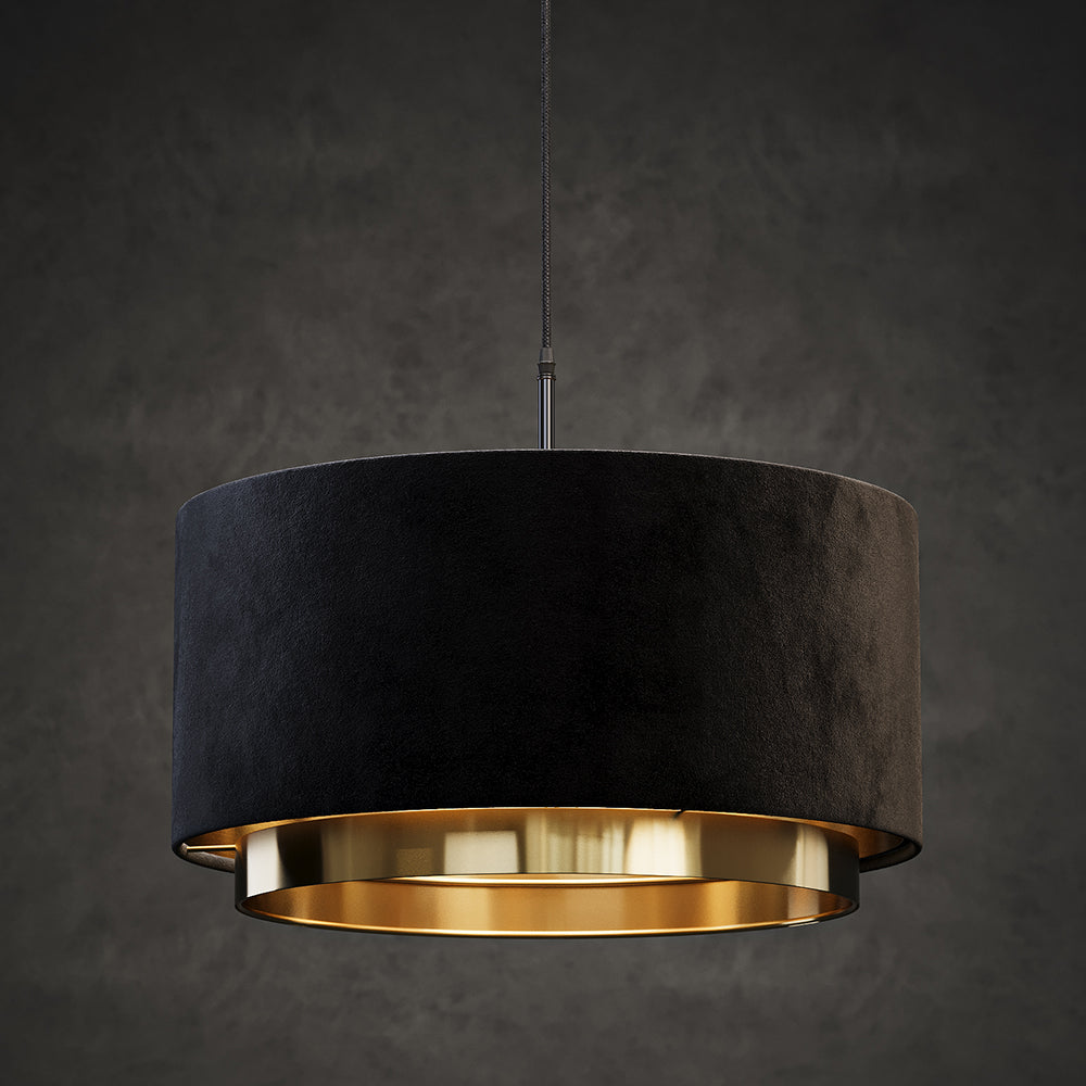 Vicco lampadario a sospensione Nero 45 x 25.7 cm