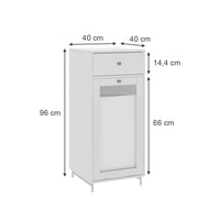 Armadio Vicco midi bianco 40 x 96 x 40 cm