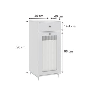 Armadio Vicco midi bianco 40 x 96 x 40 cm