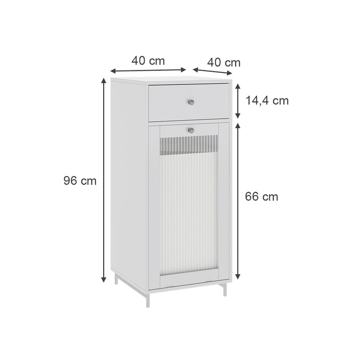 Armadio Vicco midi bianco 40 x 96 x 40 cm