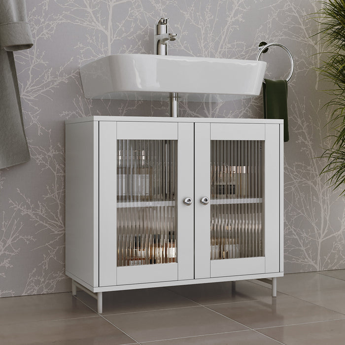 Vicco Mobiletto per lavabo Bianco 60 x 58 cm