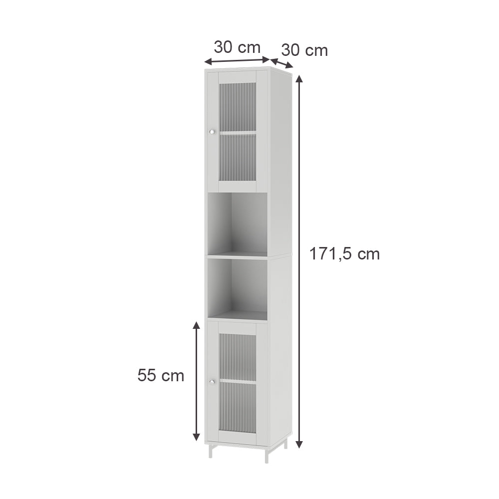 Vicco Mobile da bagno Bianco 30 x 171.5 cm