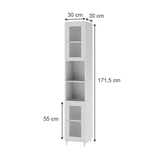 Vicco Mobile da bagno Bianco 30 x 171.5 cm