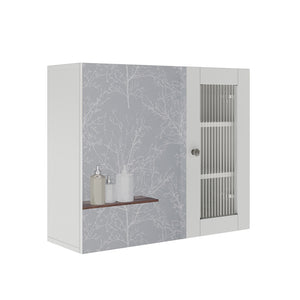 Vicco Specchio contenitore bagno Bianco 60 x 50 cm con specchio