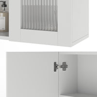Vicco Specchio contenitore bagno Bianco 60 x 50 cm con specchio