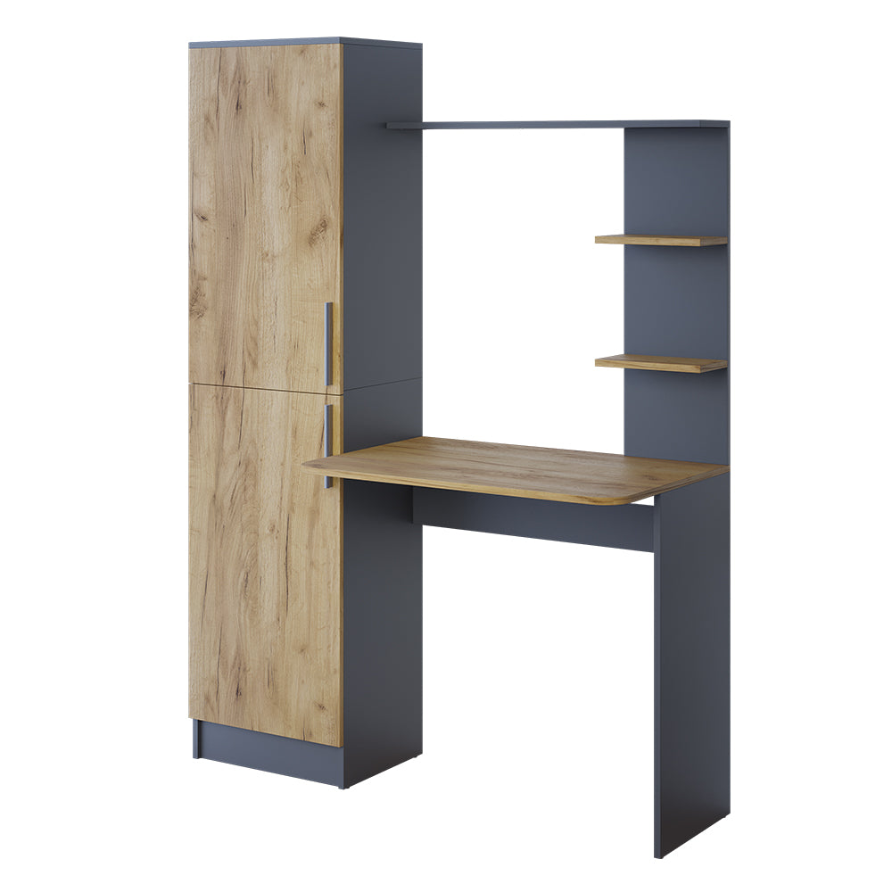 Vicco Scrivania Antracite/quercia dorata 122.9 x 33.4 cm