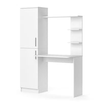 Vicco Scrivania con ripiani Bianco 122.9 x 52 cm