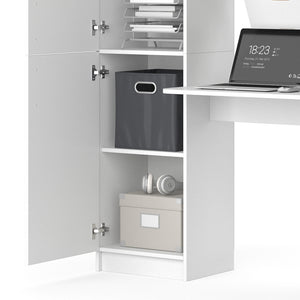 Vicco Scrivania con ripiani Bianco 122.9 x 52 cm