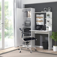 Vicco Scrivania con ripiani Bianco 122.9 x 52 cm