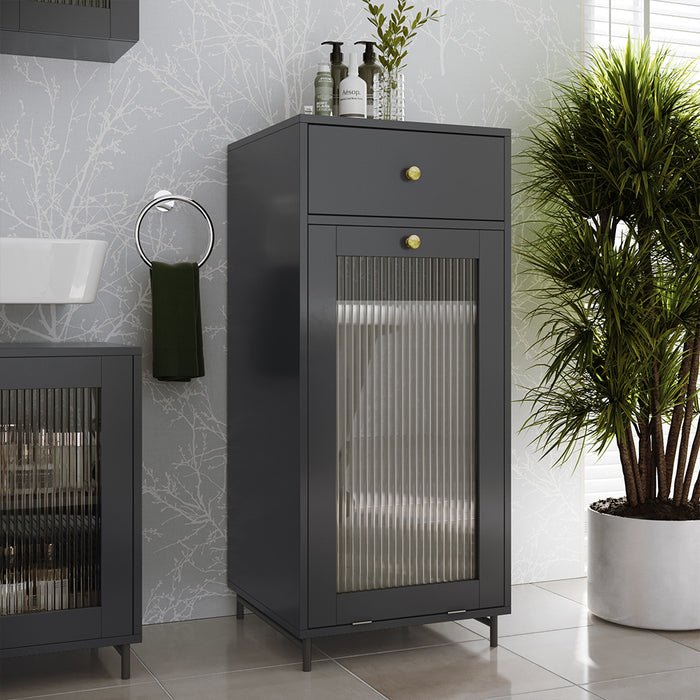 Armadio Vicco midi grigio 40 x 96 x 40 cm