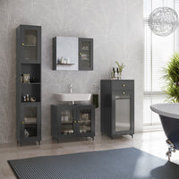 Armadio Vicco midi grigio 40 x 96 x 40 cm