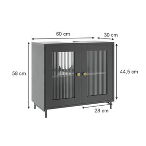 Mobile lavabo Vicco grigio 60 x 58 x 30 cm