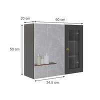 Vicco  Grigio 60 x 50 cm con specchio