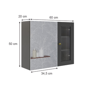 Vicco  Grigio 60 x 50 cm con specchio