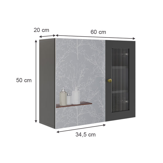 Vicco  Grigio 60 x 50 cm con specchio