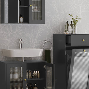 Vicco  Grigio 3 pezzi con unità midi